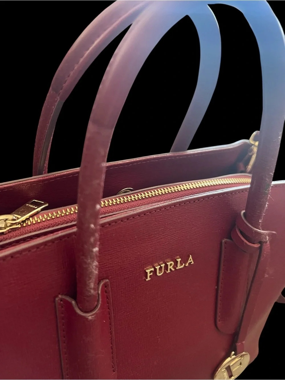 FURLA Two-way Leather Handbag